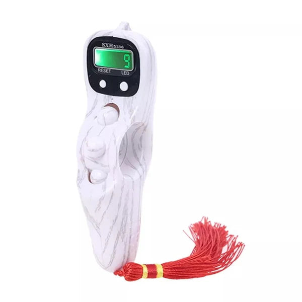Digital Rosary Counter With Beads & LED Light -Tasbeeh Counter – Electronic Finger Tally for Zikr & Dua (5 Colors)