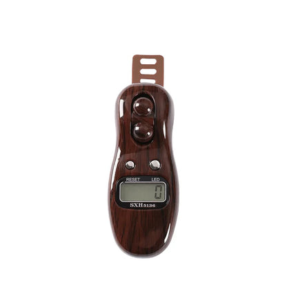 Classic Digital Tasbeeh Counter | Electronic Finger Tally in Premium Wood-Grain Finish | Ring Counter